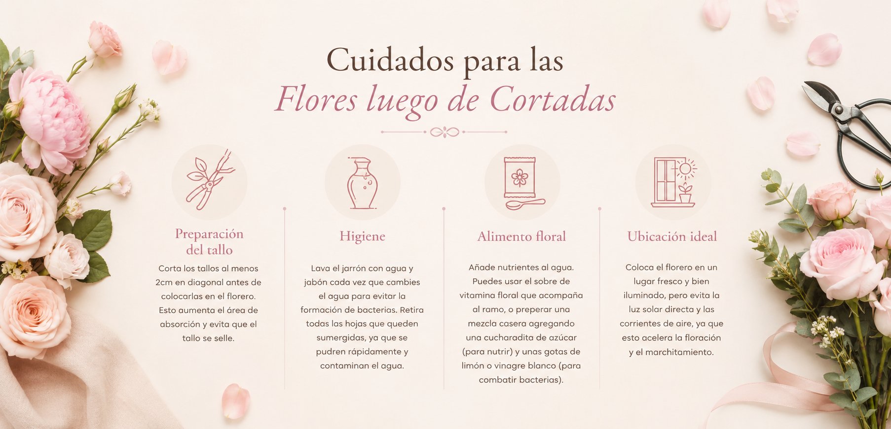 Cuidados para flores
